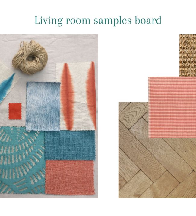 Cambridge interior design sample boards