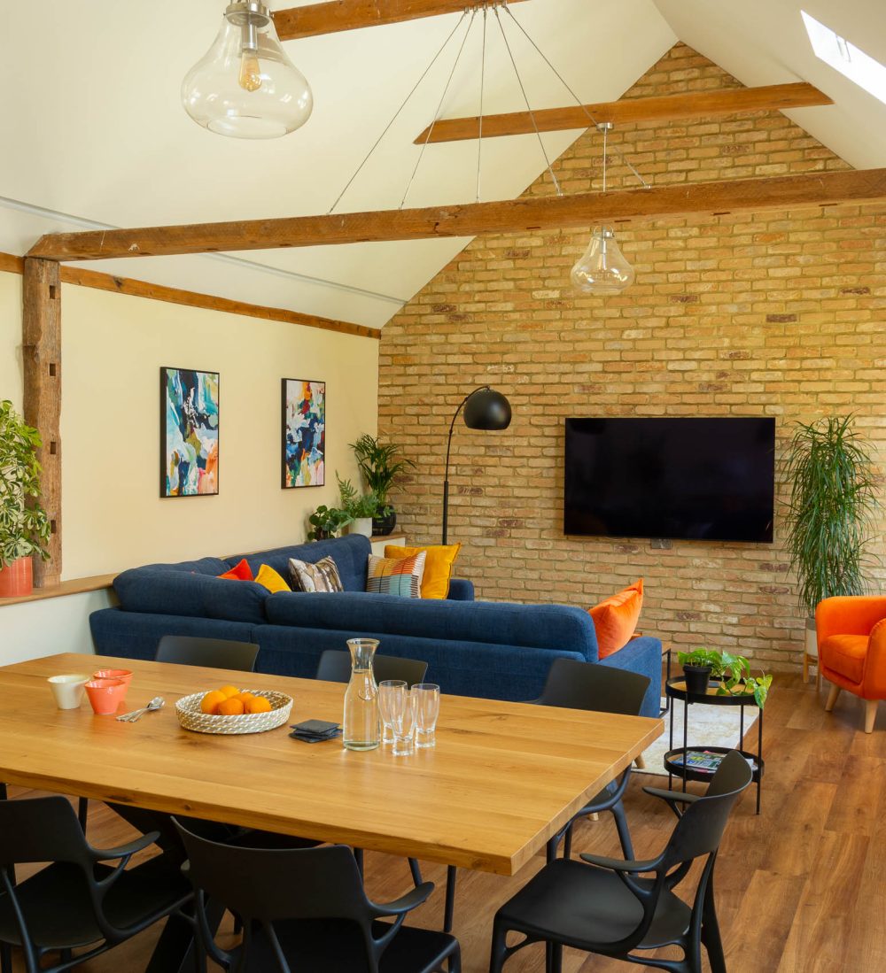 Cambridge Interior Design Industrial Living / Dining Room 2