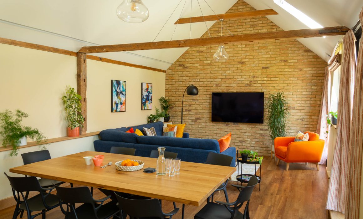 Cambridge Interior Design Industrial Living / Dining Room 2