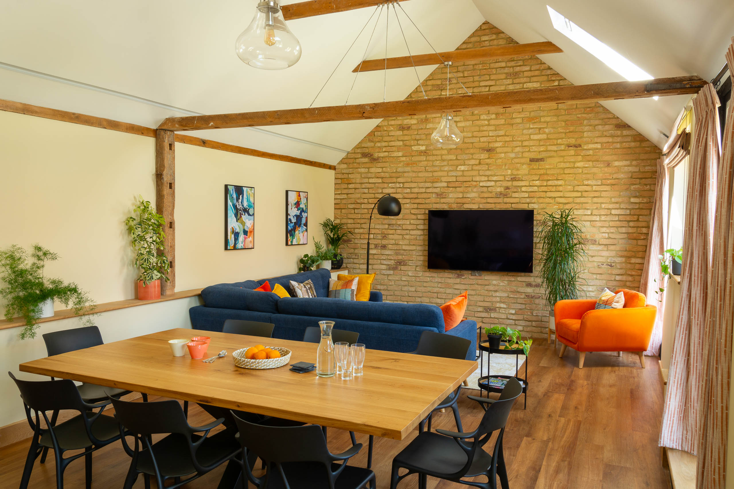 Cambridge Interior Design Industrial Living / Dining Room 2