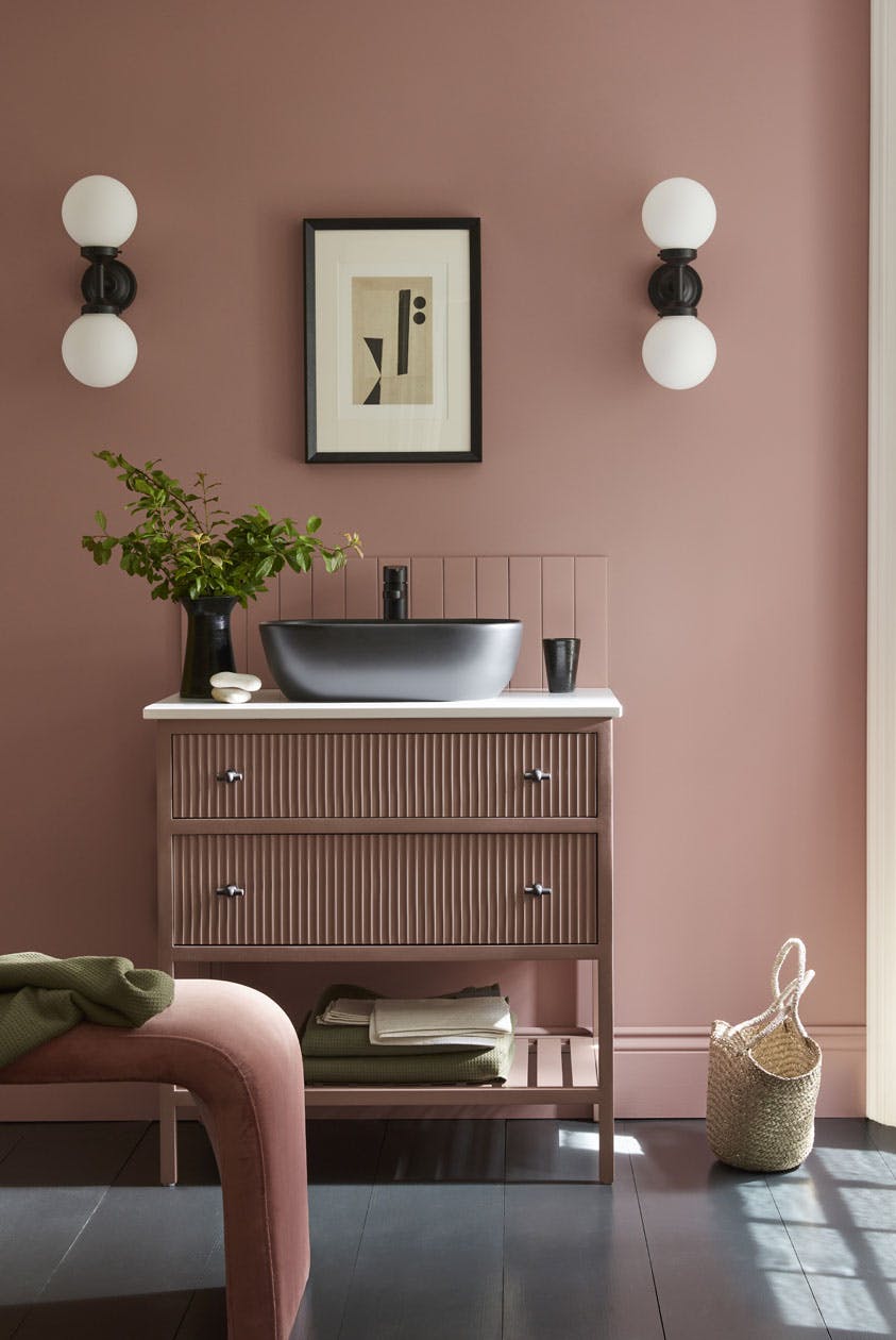 Blush pink bathroom Blush pink bathroom